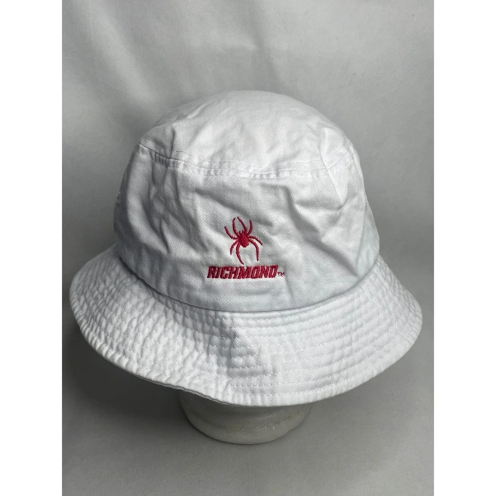 University of Richmond Spiders Cotton Bucket Cap One Size White Embroidered Hat